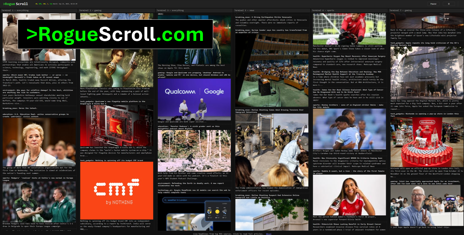 RogueScroll: Live Scrolling News & Real-time Headlines - roguescroll.com